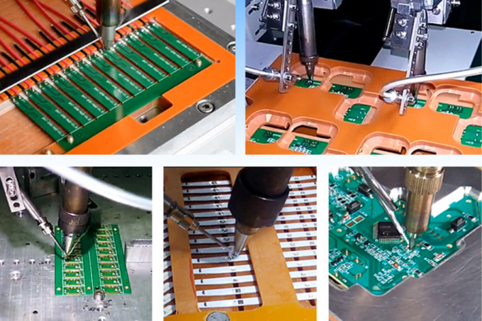 Benchtop Type Processing Data Iron Tin Automatic Spot Drag Soldering Machine​ HS-S5331R