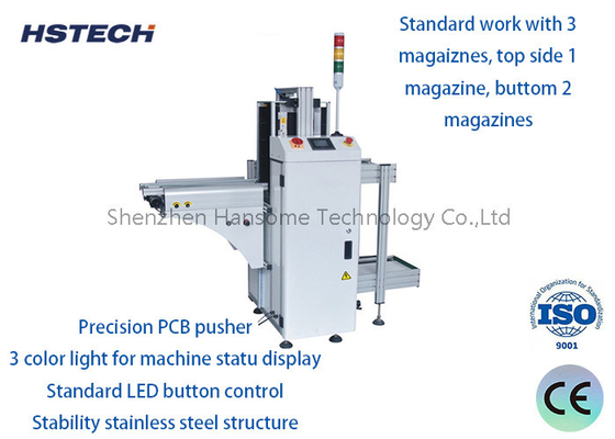 قیمت خوب 3 رنگ نور 250mm 330mm PCB Loader مجله Loader حدود 6 ثانیه برای خط تولید SMT آنلاین