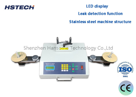 قیمت خوب صفحه نمایش LED ساختار ماشین فولاد ضد زنگ عملکرد تشخیص نشت قطعات SMD شمارنده آنلاین