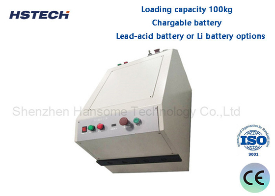 قیمت خوب ظرفیت بارگذاری 100 کیلوگرم باتری شارژ پذیر وسایل نقلیه خودکار هدایت شده با انتقال و نور نمایش آنلاین