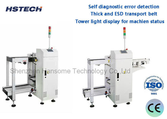 قیمت خوب ضخیم و ESD کمربند حمل و نقل خود تشخیص خطا تشخیص PCB Loader Unloader آنلاین