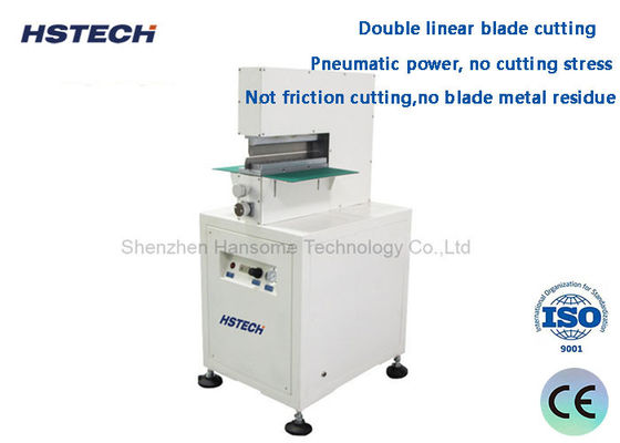 قیمت خوب پنوماتیک رانده شده تیغه فلزی نیروی برش کم فشار V برش PCB Depanelizer آنلاین