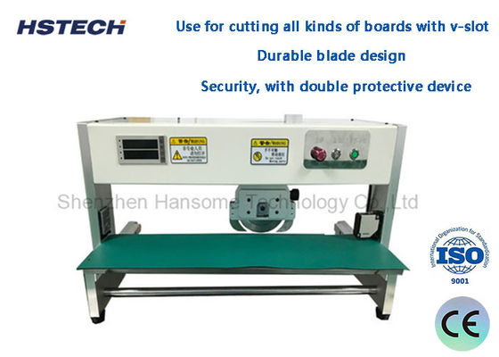 قیمت خوب ماشین برش صفحه PCB 400mm طول تیغه دایره ای حرکت فشار نیروی کم آنلاین