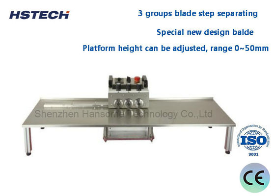 قیمت خوب 3 گروه Blade PCB Depanelizer فشار نیروی پایین برای چراغ نوار LED آنلاین