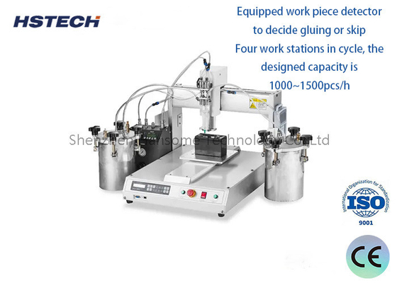 قیمت خوب پخش کننده چسب لامپ LED PLC صنعتی، شناسه قطعات کار، 50mm Z-axis Travel، 200W Power،0.4 ~ 0.6Mpa هوا آنلاین