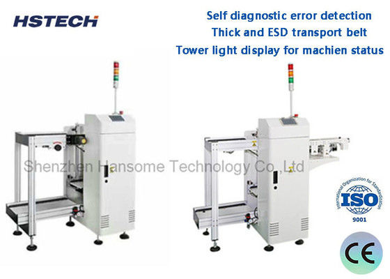 قیمت خوب ضخیم و ESD کمربند حمل و نقل خود تشخیص خطا تشخیص PCB Loader Unloader آنلاین