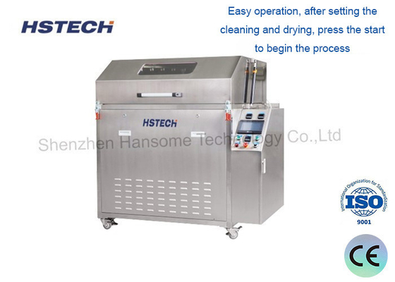 قیمت خوب پاک کننده استنسل SMT با کیفیت بالا مدل HS-600 با محلول الکل و سیستم فیلتر سه سطح آنلاین