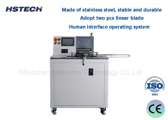 قیمت خوب سیستم عامل رابط انسانی فولاد ضد زنگ پایدار و ماندگار اتوماتیک گلیوتین PCB HS-A310 Depanelizer آنلاین