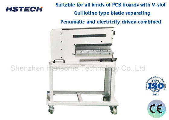 قیمت خوب جدا کننده PCB V-CUT با نیروی پنوماتیک 40 میلی متر ارتفاع Depanelizer PCB پنوماتیک آنلاین