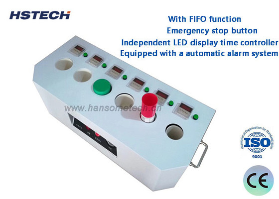 قیمت خوب دستگاه تخلیه خمیر پسته 6 تانک جدید با کنترل زمان صفحه نمایش LED و عملکرد FIFO آنلاین