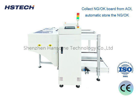 قیمت خوب جمع آوری مجله تجهیزات PCB با کنترل دکمه PCB NG / OK Unloader آنلاین