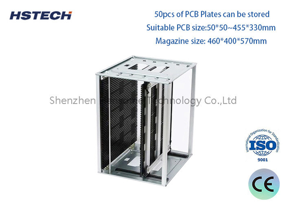 قیمت خوب تجهیزات کنترل PCB ضد ایستاتیک با عرض قابل تنظیم برای خط تولید SMT 50pcs ESD Rack آنلاین