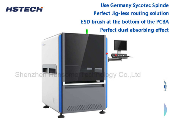 قیمت خوب آلمان Sycotec Spinde راه حل مسیریابی کامل بدون Jig ماشین مسیریابی PCBA Inline آنلاین