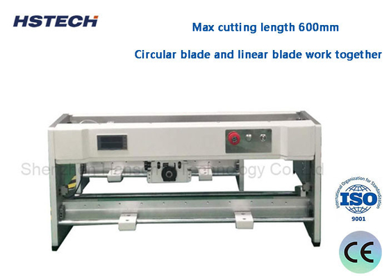قیمت خوب دستگاه جدا کردن صفحه PCB با الگو روشن 600mm طول برش CAB تیغه جدا کننده PCB متحرک آنلاین