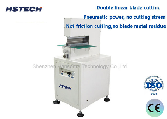 قیمت خوب پنوماتیک رانده شده تیغه فلزی نیروی برش کم فشار V برش PCB Depanelizer آنلاین
