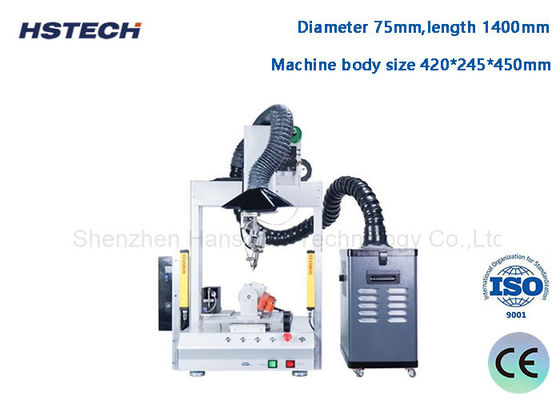 ربات خودکار سولدر کردن دسکتاپ با پاک کننده دود برای تصفیه هوا