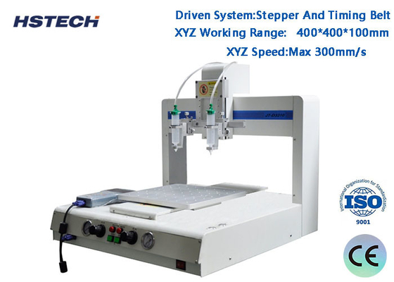 قیمت خوب حداکثر 300mm/s 4 محور دستگاه توزیع چسب با گام و کمربند زمان بندی آنلاین
