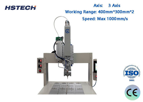 قیمت خوب ماشین فولاد ضد زنگ بدن PC کنترل 3 محور توزیع کننده چسب بصری با سرعت 1000mm / s و 0.02mm تکرار دقت آنلاین