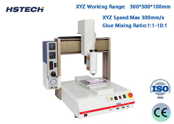 قیمت خوب ماشین توزیع چسب 4 محور AB با محدوده کاری 300*300*100mm ±0.02mm دقت تکرار و نسبت مخلوط چسب 1:1-10:1 آنلاین