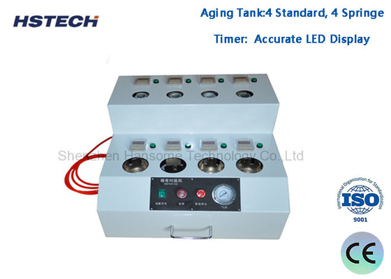قیمت خوب 4 استاندارد، 4 اسپرینگ دقیق LED نمایشگر سولدر چسب چک درست ماشین آنلاین