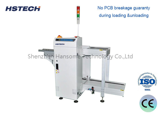 قیمت خوب عرض تنظیم پذیر Panasonic PLC گواهینامه PCB Stacker Unloader برای تخته های برهنه آنلاین
