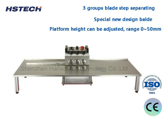 قیمت خوب 3 گروه Blade PCB Depanelizer فشار نیروی پایین برای چراغ نوار LED HS-F306 آنلاین