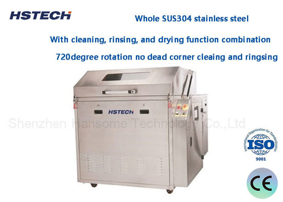 قیمت خوب کنترل PLC آبي اتومات SMT موج سولدر پالت ها Condenser اسپری پاک کننده HS-630 آنلاین