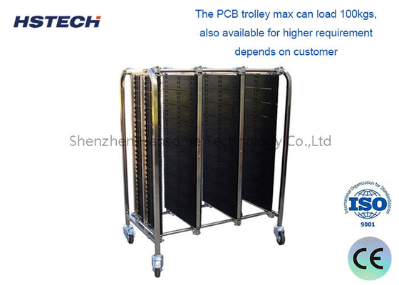 قیمت خوب ضد ایستاتیک 4 چرخ PCB ذخیره سازی گردش مالی فروشگاه خودرو با 3 لایه آنلاین