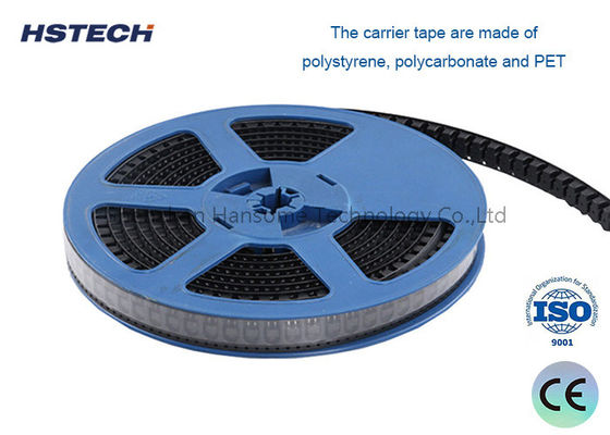 قیمت خوب نوار حامل SMD LED Chip Black Color Embossed با عرض 4-104mm آنلاین