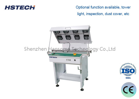 قیمت خوب تجهیزات خط مونتاژ SMT Pcb کانویر کمربند ماشین کانویر با فن خنک کننده آنلاین