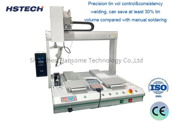 قیمت خوب ربات سولدرینگ اتوماتیک چهار محور ماشین سولدرینگ دسکتاپ PCB با موتور مرحله ای با دقت بالا آنلاین