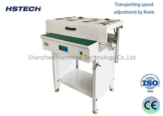 قیمت خوب کانویر کمربند مسطح فولاد ضد زنگ ESD برای پردازش PCB با کنترل سرعت استاندارد و متغیر SMEMA آنلاین