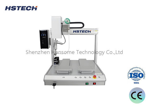 قیمت خوب خودکار 5 محور دو جدول رباتیک دستگاه جوش قابل برنامه ریزی Pendant آموزش برای مونتاژ PCB آنلاین