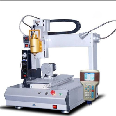 قیمت خوب چسب اتوماتیک صفحه نمایش LCD با ویژگی ماشین 7 گزینه ای 1-4 دستگاه توزیع سر آنلاین