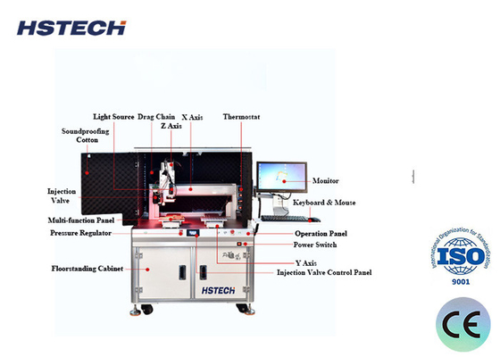 قیمت خوب دستگاه پخش چسب دو تخته ای CCD اتوماتیک برای بلندگویان آنلاین